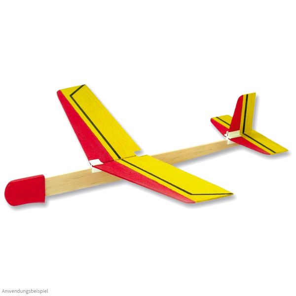 Holz Flugzeug Segelflieger Steckbausatz 30 cm Kinder Bastelset - ab 8 Jahren