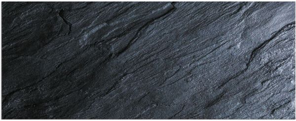 Teppichläufer Küchenläufer Teppich schwarzer Schiefer Optik waschbar - 60x150 cm
