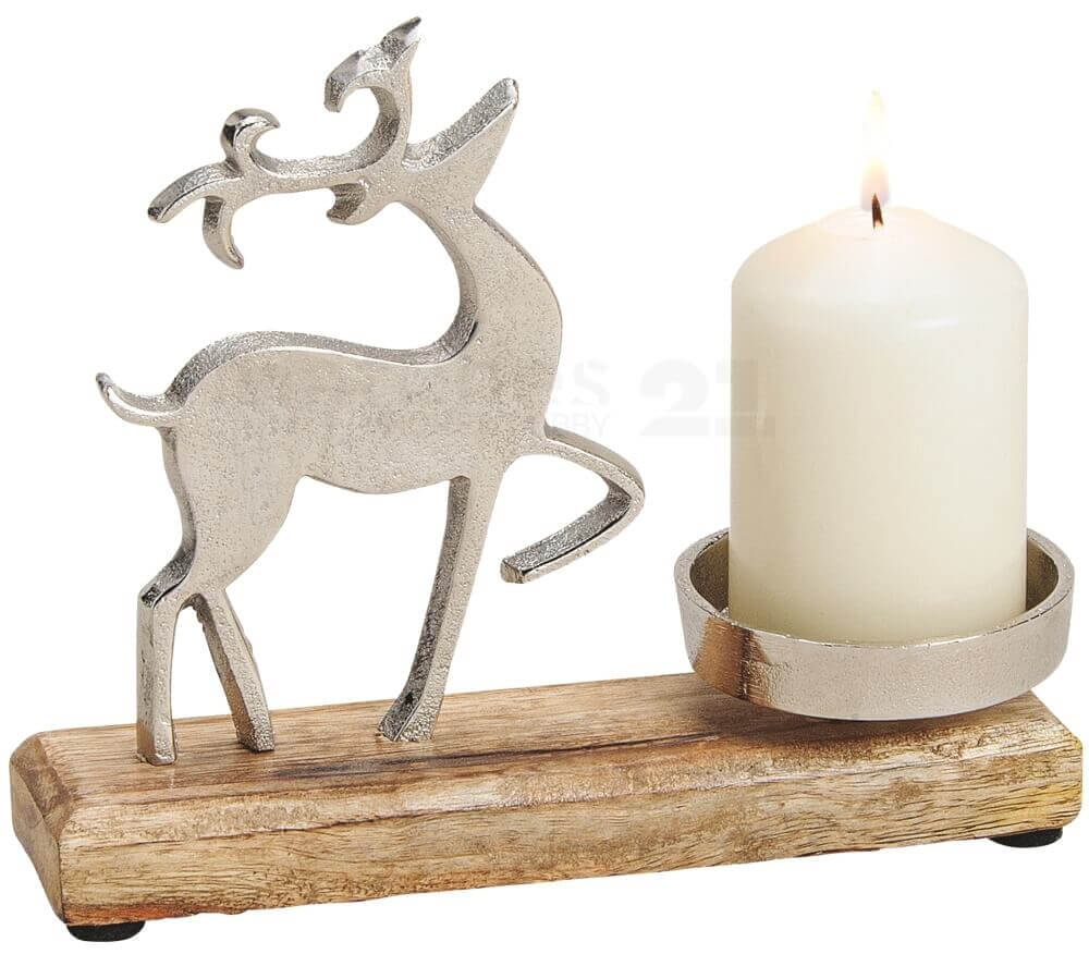 Motiv Teelichthalter Kerzenhalter Dekoration aus Holz für Weihnachten