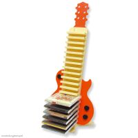 CD DVD Ständer Gitarre aus Holz Bausatz für Kinder Werkset - ab 12 Jahren