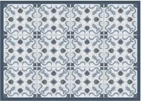 Fußmatte Fußabstreifer DECOR Marokko Fliesen Geometrisch grau waschbar 50x70 cm