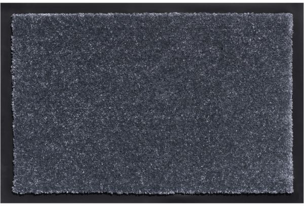 Schmutzfangmatte schmutzabsorbierend Fußmatte Uni einfarbig 90x150 cm - Hellgrau