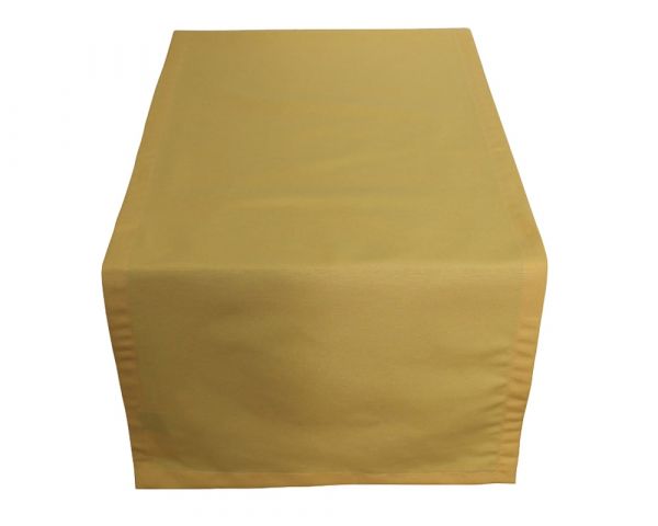 Tischläufer INGRID Mitteldecke einfarbig uni 50x150 cm gelb