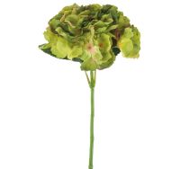 Hortensienblüte hochwertig verarbeitet Kunststoff Ø 20x40 cm 1 Stk rot-grün