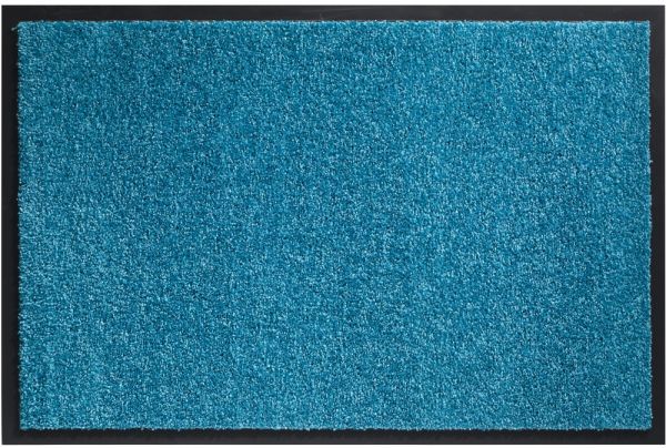Schmutzfangmatte schmutzabsorbierend Fußmatte Uni einfarbig 60x80 cm - Türkis