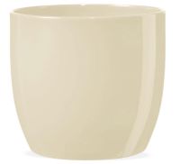 Pflanztopf Keramik Blumentopf Glanz wasserdicht 1 Stk Ø 14x13 cm – beige