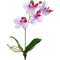 Orchideen Mini Phalaenopsis Kunstblumen Kunstpflanzen 26 cm 1 Stk - pink weiß