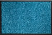 Schmutzfangmatte schmutzabsorbierend Fußmatte Uni einfarbig 90x150 cm - Türkis