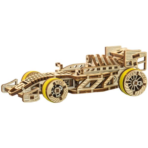 3D Holz Funktionsbausatz Rennwagen Motorsport Bausatz 16,6 cm ab 14 Jahre