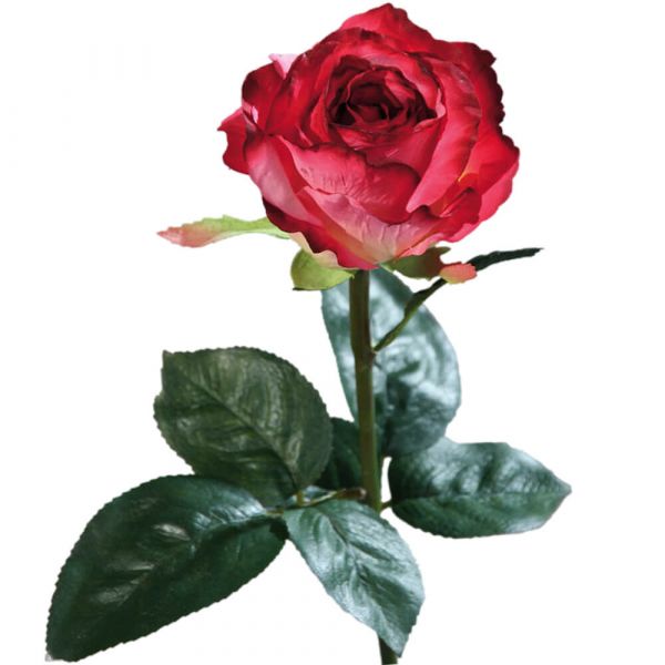 Rose Equador Kunstblume Stielrose Kunstpflanze Blüte 51 cm 1 Stk rot / rosa
