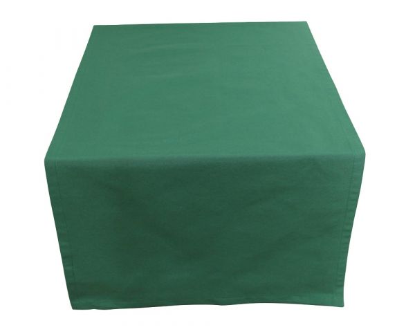 Tischläufer INGRID Mitteldecke einfarbig uni 50x150 cm dunkelgrün