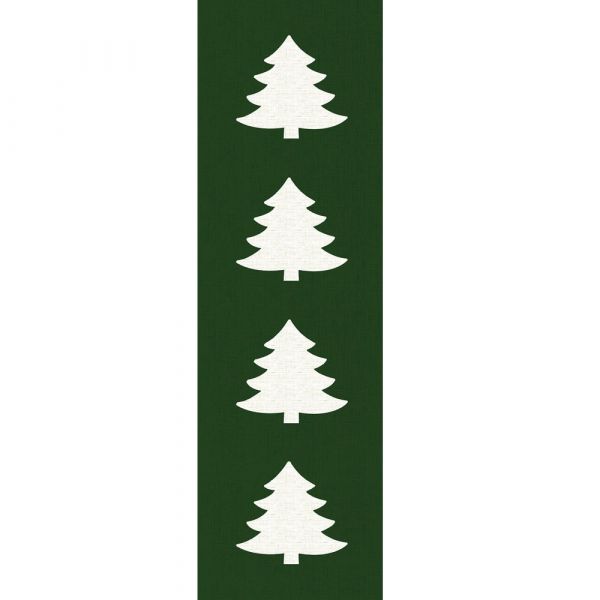 Tischläufer ORLANDO Weihnachten Tannenbäume Polyester 1 Stk 40x160 cm grün