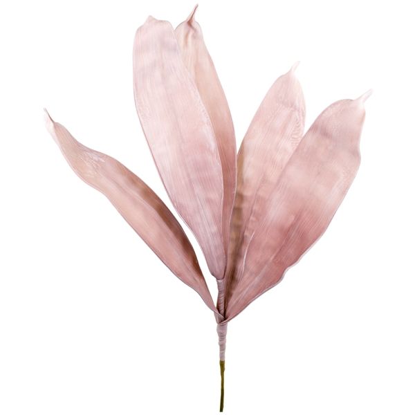 Künstlicher Zweig Palmblatt in rosa Pflanzen Deko 10x65 cm