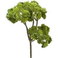 Fetthenne Kunstblume Zweig Kunstpflanze Dekopflanze 1 Stk - 30 cm - grün