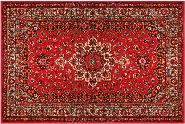 Fußmatte Fußabstreifer DECOR Perser Ornamente rot Orientalisch waschbar 40x60 cm