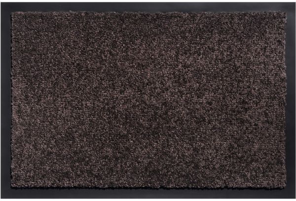Schmutzfangmatte schmutzabsorbierend Fußmatte Uni einfarbig 120x180 cm - Braun