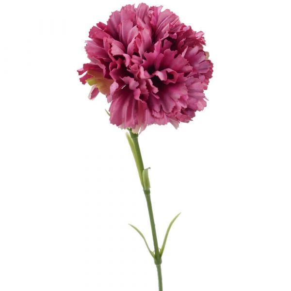 Nelke Kunstblume künstlich Blüten Kunstpflanze Blume 1 Stk 52 cm - lila / erika