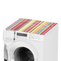 Waschmaschinenauflage Waschmaschine Abdeckung zuschneidbar bunte Linien
