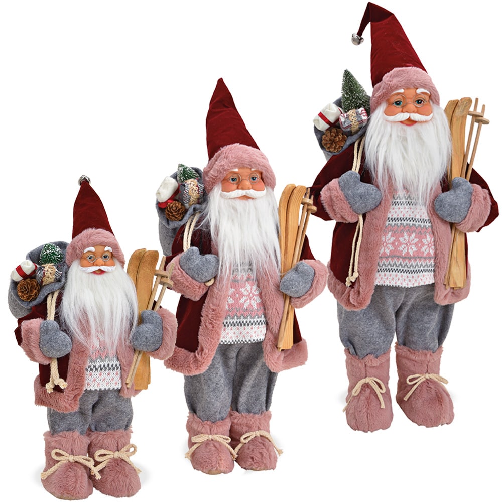 Weihnachtsmann Santa Sack Standfigur 18x30 Ski rosa grau kaufen Stk cm rot 1 Weihnachten