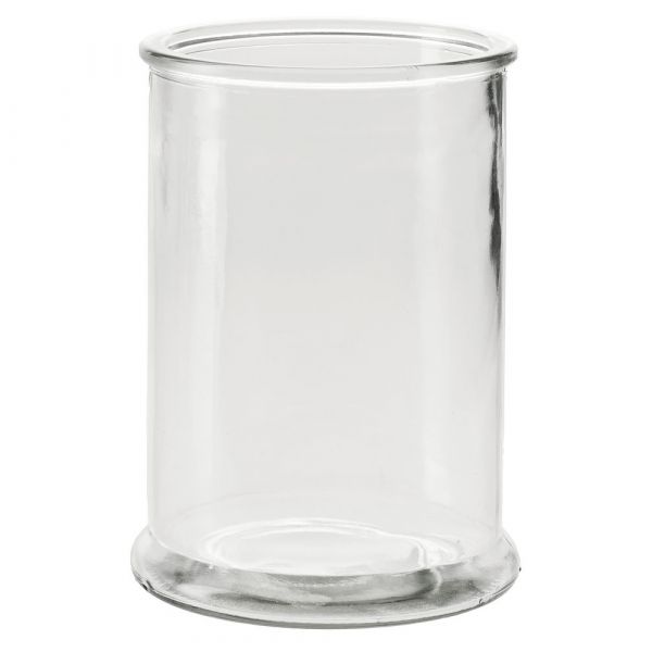 Glasvase Blumenvase verstärkter Rand Zylinderform Glas klar 1 Stk Ø 9,5x14 cm