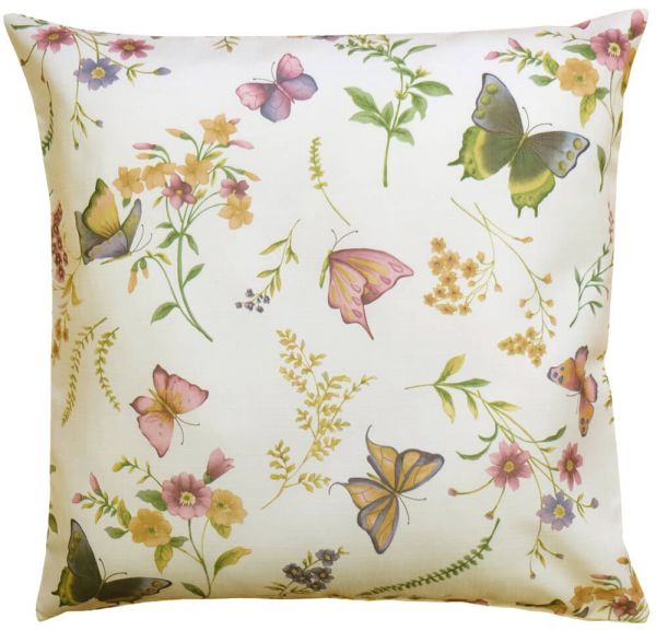 Kissenbezug Kissenhülle Schmetterlinge Textil Druck bunt 50x50 cm