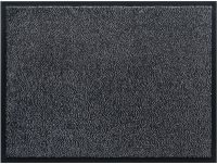 Fußmatte Schmutzfangmatte mit Rand Indoor Uni meliert 60x80 cm - Grau
