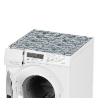 Waschmaschinenauflage Waschmaschine Abdeckung zuschneidbar Strudel blau