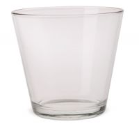 Glastopf Glasvase konische Form Blumenvase Dekovase Glas klar 1 Stk Ø 12x11 cm