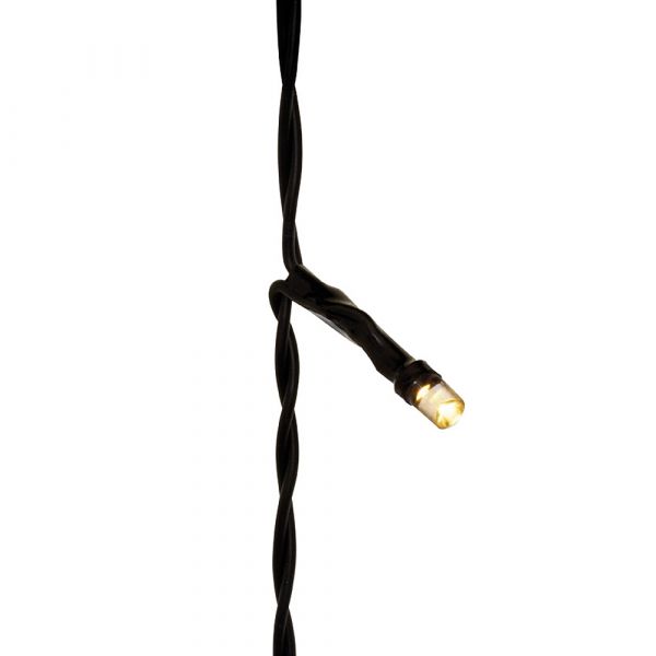 LED-Minilichterkette für Weihnachtsbaum warmweiß IP44 Zuleitung 200x6 cm