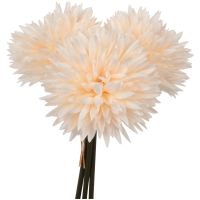 Kunstblume Dahlie in creme 3 Blüten Ø 8x20 cm Kunststoff