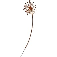 Dekostecker Pusteblume Pflanzenstecker Gartendeko rostig Metall 1 Stk Ø 21x70 cm