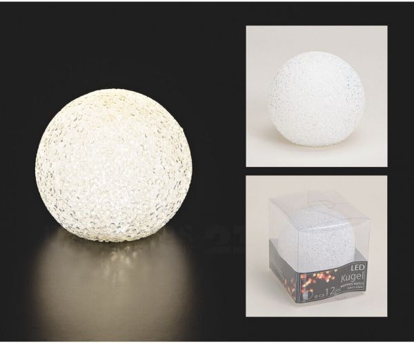 LED Leuchtball Leuchtkugel Kunststoff mit Timer Batteriebetrieben – 3 Größen