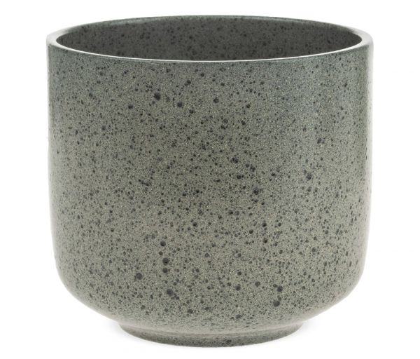 Blumentopf glatte & gesprenkelte Oberfläche Keramik mintgrün 1 Stk Ø 13x12 cm