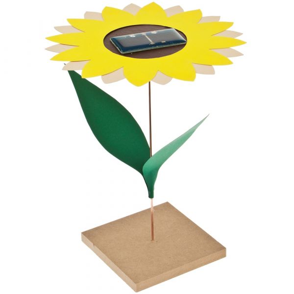 Solar-Sonnenblume Bausatz f. Kinder Werkset Bastelset ab 9 Jahren