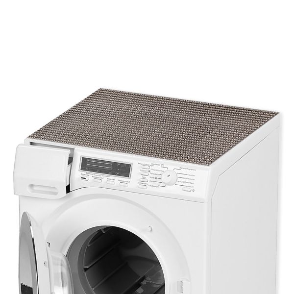Waschmaschinenauflage Waschmaschine Abdeckung Wellen braun zuschneidbar