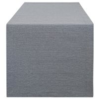 Tischläufer LEONIE einfarbig Mitteldecke anthrazit Polyester Baumwolle 50x150 cm
