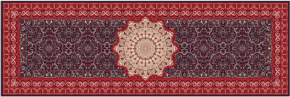 Teppichläufer Küchenläufer Teppiche Perser Orient Ornament bunt waschbar 3 Größe 