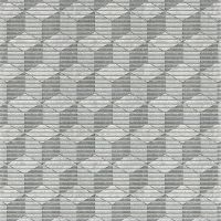 Weichschaum-Bodenbelag NOVA SKY Antirutsch Läufer 3D Würfel Muster grau 100 cm