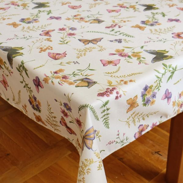 Tischtuch Tischdecke Schmetterlinge Textil Druck bunt Tischwäsche 110x160 cm
