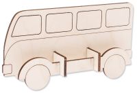 Omnibus Holz Bus Bausatz Steckbausatz Bastelset Bastelset für Kinder ab 4 Jahren