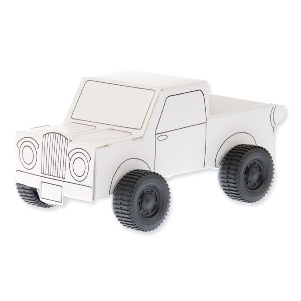 Geländewagen Jeep Pickup Karton Bastelsets 5er Set Bausatz Kinder - ab 7 Jahren