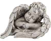 Grabschmuck Engel Figur IN Liebe Grabengel Deko 12 cm