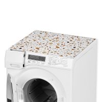Waschmaschinenauflage Waschmaschine Abdeckung Terrazzo braun zuschneidbar