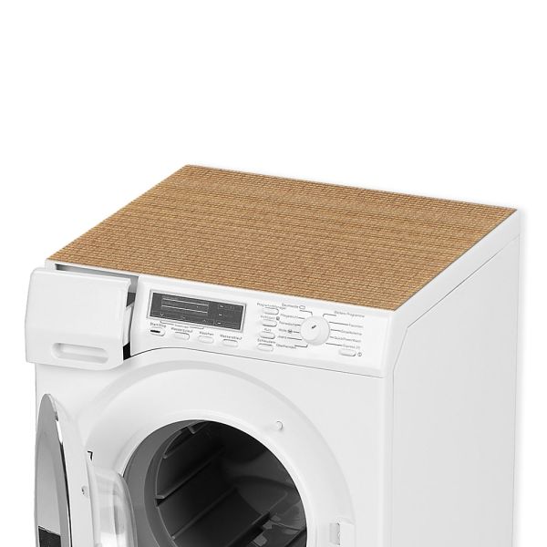 Waschmaschinenauflage zuschneidbar Waschmaschine Webmuster braun