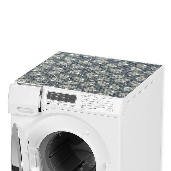 Waschmaschinenauflage Waschmaschine Abdeckung zuschneidbar Ginkgo grün