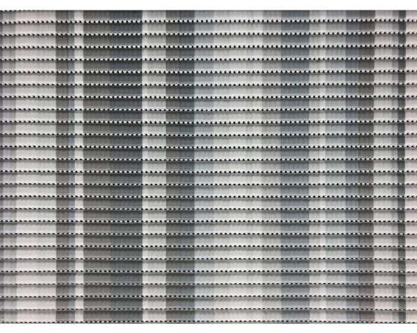 Bodenbelag NOVA SKY Läufer Balken Muster aus Polyester in grau 1 Stk 65x100 cm