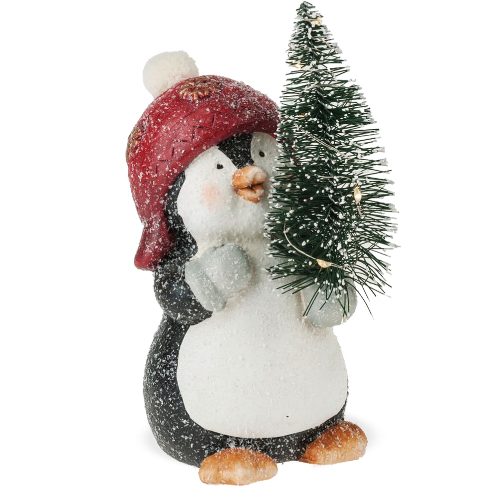 Sonnenschutz Pinguin Weihnachtsbaum - Eisblau - Geschenk, Sonne