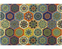 Tischset Platzset Textil CLOTH Fliesen Mosaik Blumenmuster Blumen bunt 45x30 cm