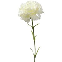 Nelke Kunstblume künstlich Blüten Kunstpflanze Blume 1 Stk 52 cm - creme weiß