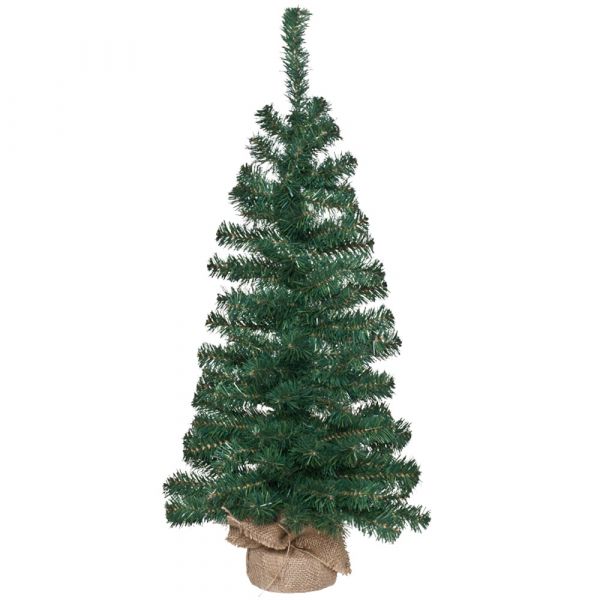 Tannenbaum Weihnachtsbaum Kunststoff realitätsnah 80 cm mit Leinensack